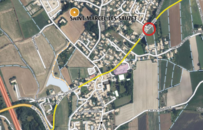 SAINT MARCEL LES SAUZET - Carrefour Panorama - Sortie Est du village