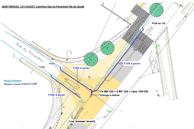 SAINT MARCEL LES SAUZET - Carrefour Panorama - Sortie Est du village